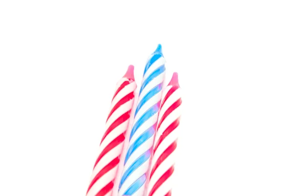 Diferentes velas de cumpleaños — Foto de Stock
