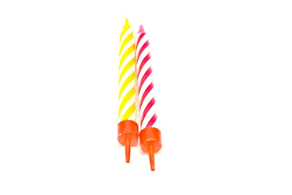 Two different Birthday Candles — Stock Photo, Image