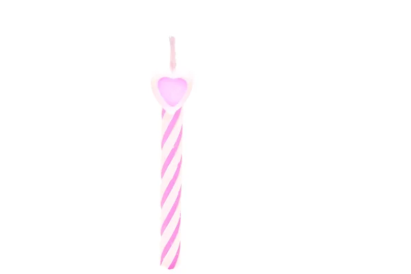 Single candle for cake — Stock Photo, Image