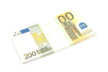iki yüz euro banknot sürüsü
