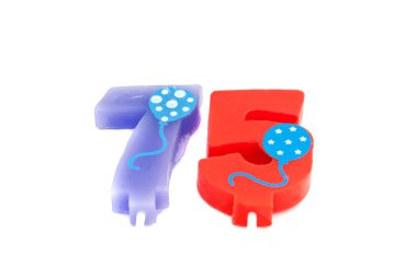 Mumlar kek için. Yetmiş beş yaşında