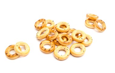 lezzetli simit yığını 