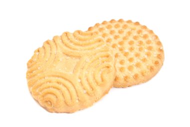 beyaz üzerine iki lezzetli kurabiyeler