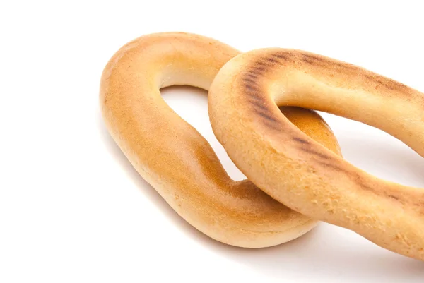 Dois deliciosos bagels close-up — Fotografia de Stock