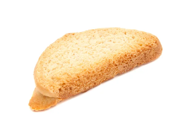 Вкусный крекер на белом — стоковое фото