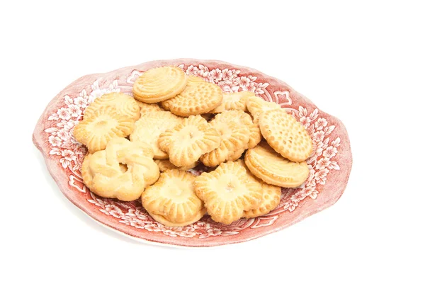 Delicious cookies on a dish — Stock Photo, Image
