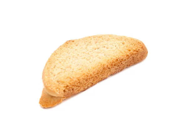 Singur cracker gustos pe alb — Fotografie, imagine de stoc