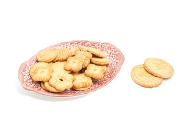 bir plaka üzerinde farklı kurabiye