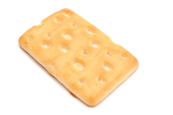 Jediného lahodné cookie na bílém pozadí — Stock fotografie