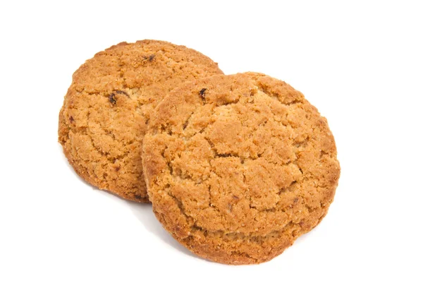 Two fresh oatmeal cookies — Stock Photo, Image