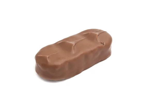 Barra de chocolate doce no branco — Fotografia de Stock