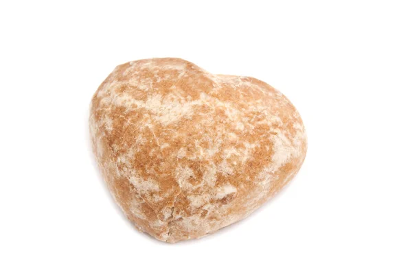 Roti jahe lezat tunggal di atas putih — Stok Foto