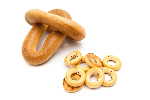 Two heap of dbagels — Stock Photo, Image
