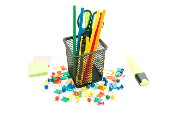 Stickers and other office stationery — Stock Photo, Image