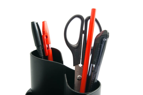 scissors, pens and other stationery