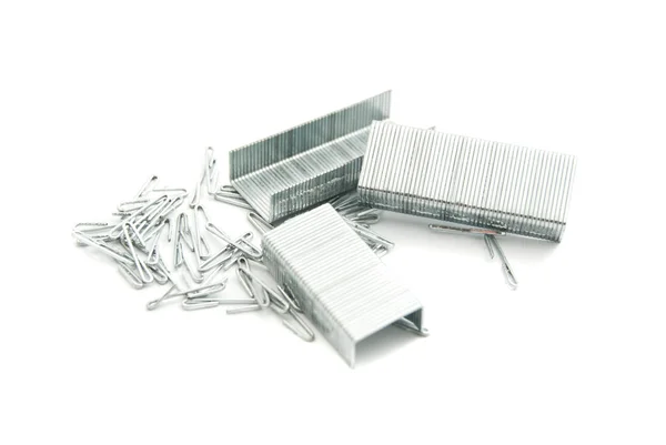 Heap of staples — Stock Photo, Image