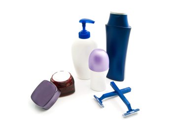 şampuan, jilet, krem ve deodorant