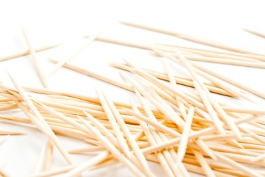 beyaz üzerine birçok kürdan