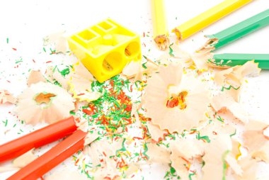 kurşun kalem, kalemtıraş ve talaşı