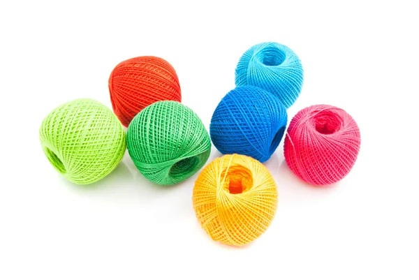 Різнокольорові кульки нитки — стокове фото