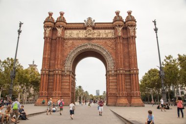 Arc de triomph Barselona, İspanya 