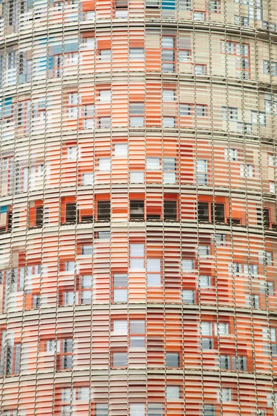 Skyscraper Agbar Tower (Torre Agbar) à Barcelone Espagne — Photo