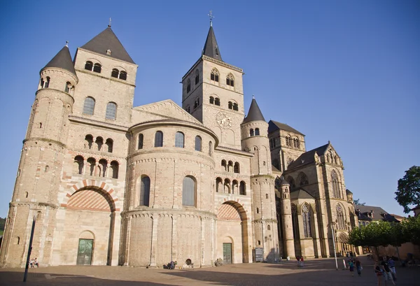 Pohled na katedrálu města Trier — Stock fotografie