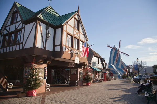 Solvang - dansk stad i Kalifornien Stockbild