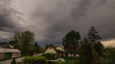 Güneş timelapse Genesis gök gürültülü yağmur