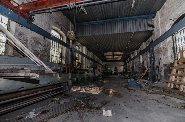 Maschinenhalle der Fabrik — Stockfoto