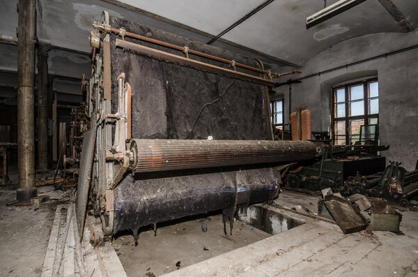 weaving machine in factory
