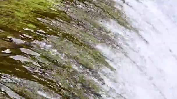 Wasserfallschleuse in den Bergen — Stockvideo