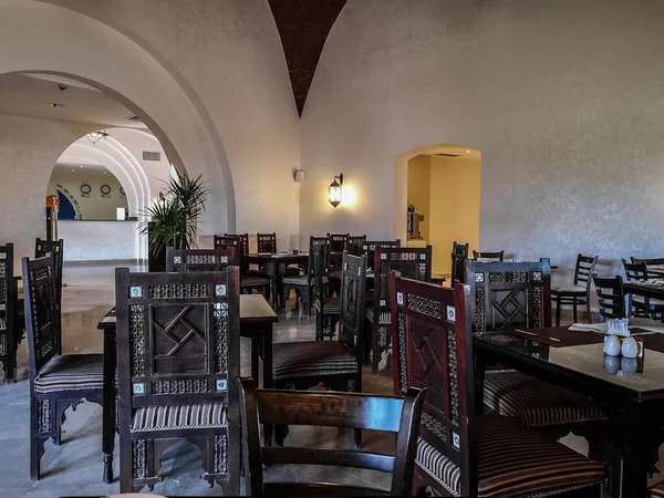 Αίθουσα Πρωινού Εστιατόριο Διακοπές Στην Αίγυπτο — Φωτογραφία Αρχείου