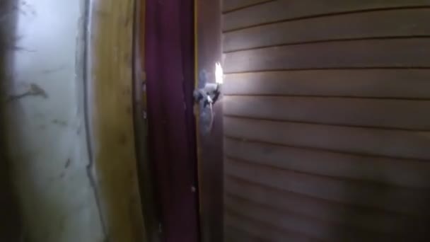 Elhagyott Ház Bejárati Konyha Egy Házban — Stock videók