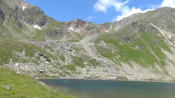 Magnifique Lac Montagne Haute Montagne Lors Randonnées Été — Video