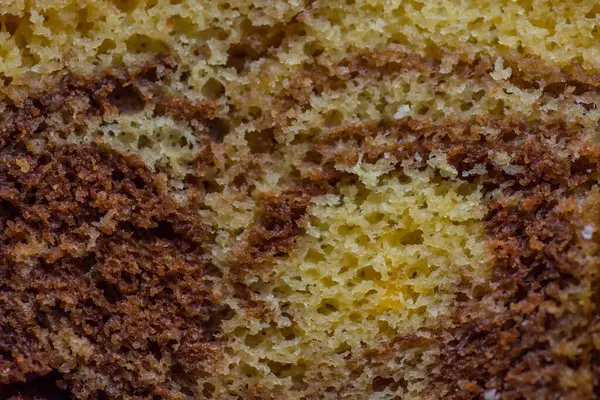 Soft Fluffy Delicious Cake Detail View Birthday — Stock Photo, Image