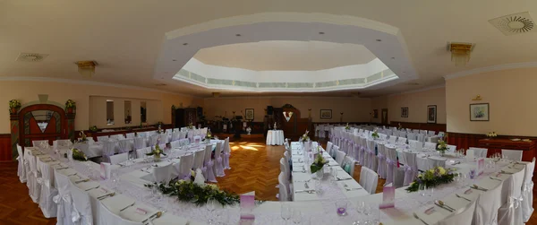 Панорама свадебного зала — стоковое фото