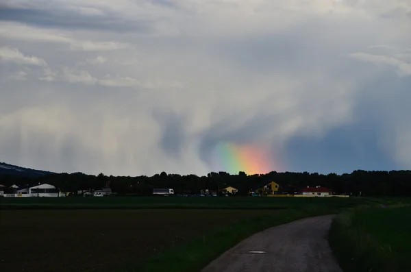 Rainbow a mrak — Stock fotografie