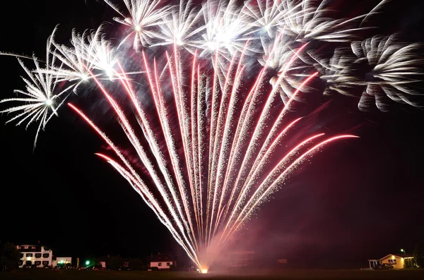 Giant bright fireworks — Stock Photo, Image