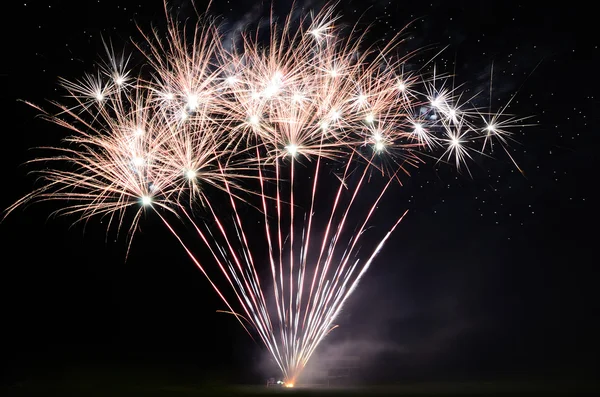 Large bright firework at an event — Stock Photo, Image