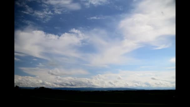 Vista ampla com paisagem em timelapse — Vídeo de Stock