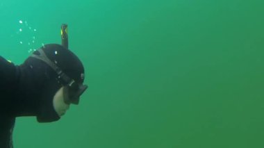 Neptune heykel için serbest dalış