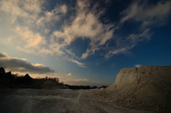 Zonsondergang in de Limestone break — Stockfoto