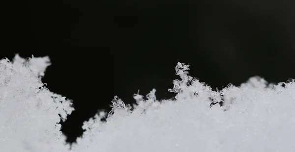 雪晶全景的好混合物 — 图库照片