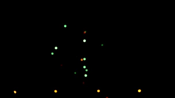Grandi fuochi d'artificio colorati alla vigilia di Capodanno — Video Stock