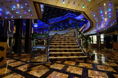 Gezinti gemisinde renkli aygıt