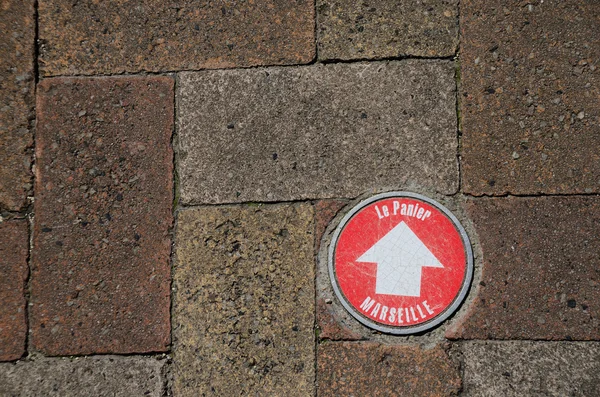 Sign in marseille — Stock Photo, Image