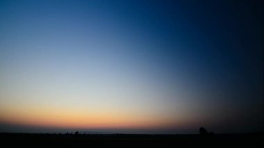 Timelapse gündoğumu düz yatay