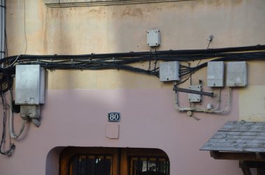 Barcelona güç kabloları duvar