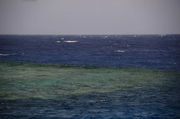 Wunderschönes Riff mit blauem Meerwasser — Stockfoto
